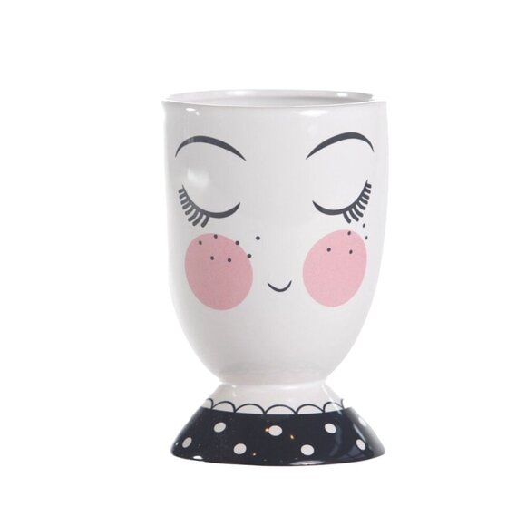 Decorative Ceramic Face Planter Vase - Picture 6 of 16